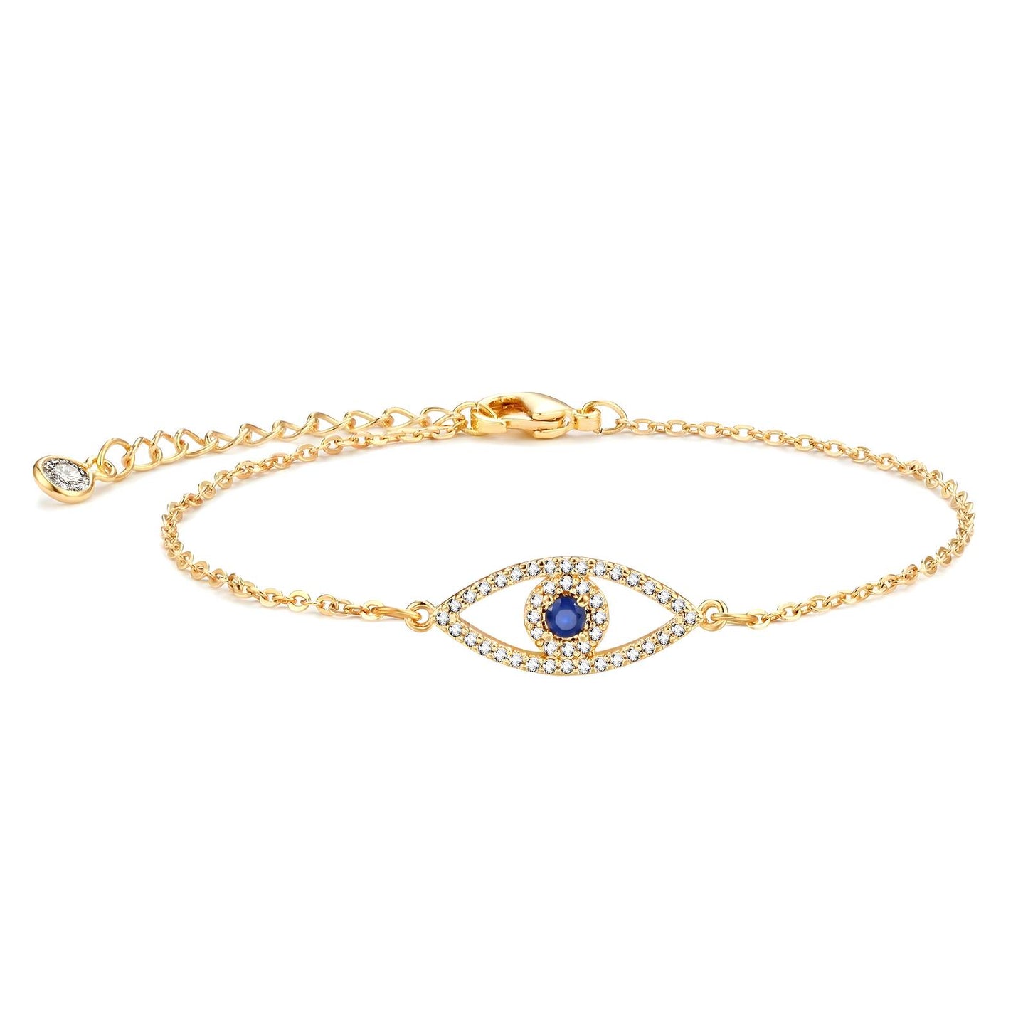 18K gold plated Stainless steel  Evil Eye bracelet