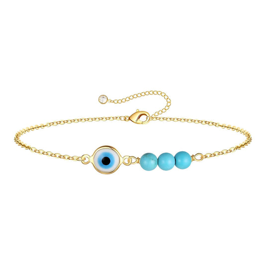 18K gold plated Stainless steel  Evil Eye bracelet