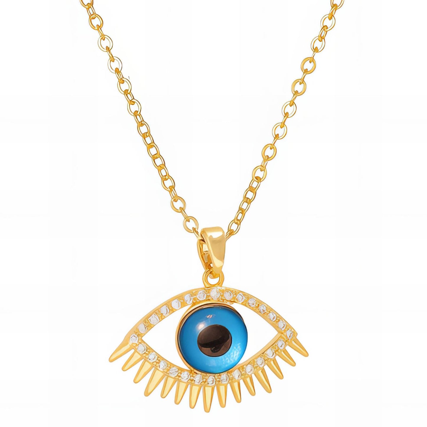 18K gold plated Stainless steel  Evil Eye necklace